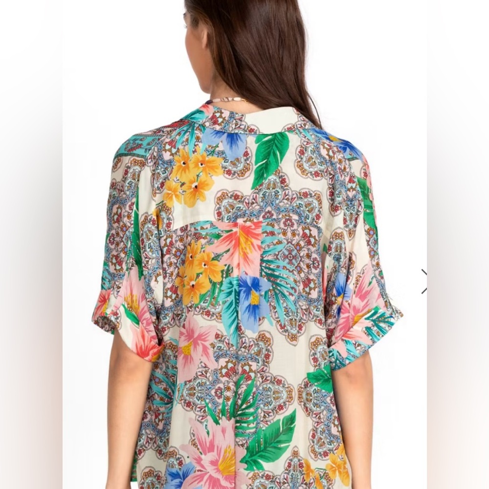 JOHNNY WAS | CLOVER BUTTON DOWN SHIRT | Size S - Picture 4 of 8